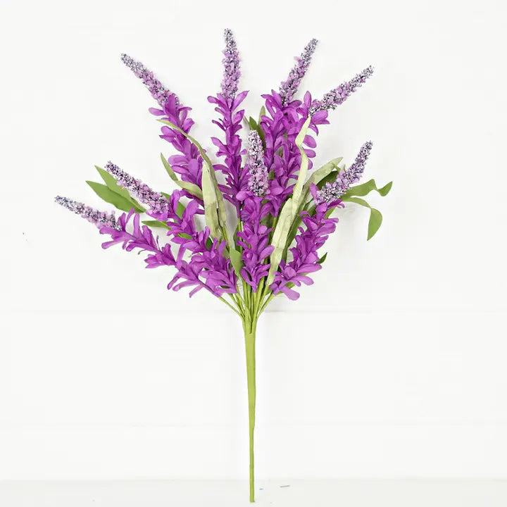 Bush-Purple Cluster Flowers with Heather