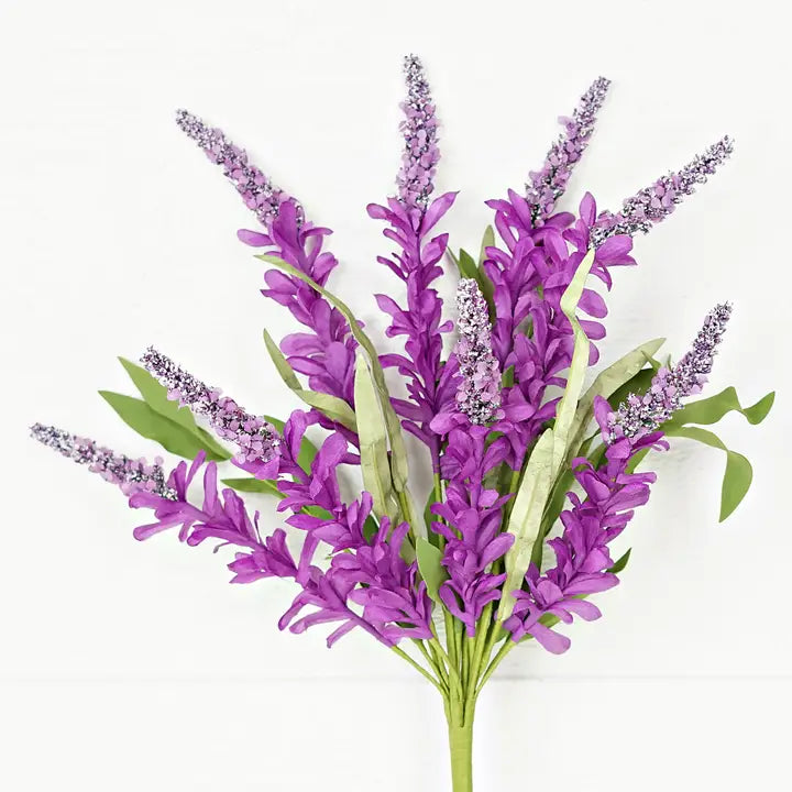 Bush-Purple Cluster Flowers with Heather