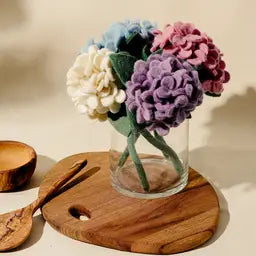 Felt Hydrangea Flower